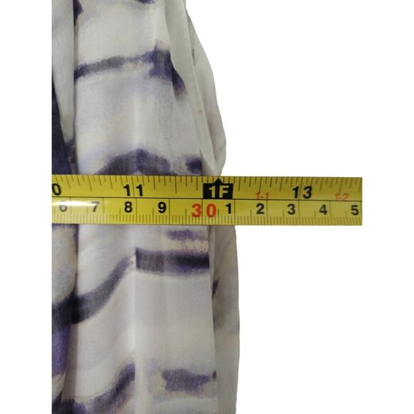 Simply Vera Vera Wang Sleeveless Pleated Dress With Lace Detail & Abstract Print - Picture 8 of 8